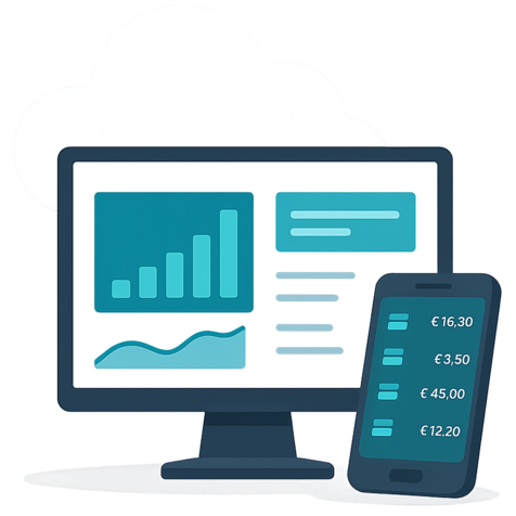 Online transakce - dashboard a mobilní aplikace PayTech